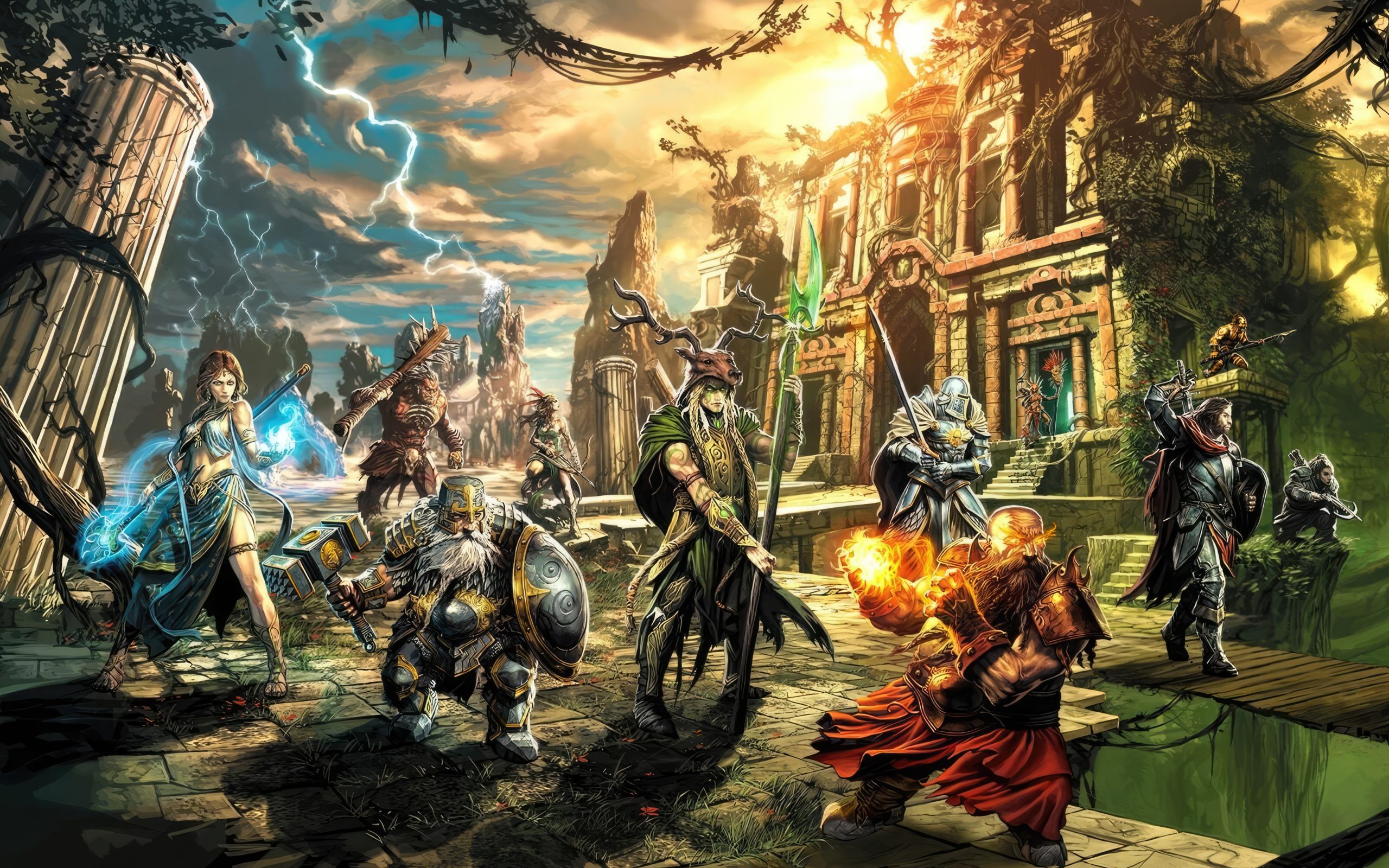 Cover Resmi Might and Magic Fates Logo dan cover resmi permainan kartu Might and Magic Fates