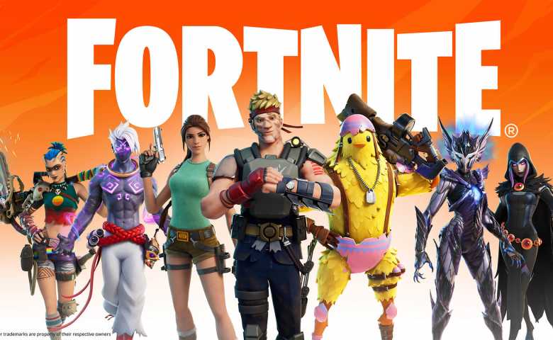 Fortnite 2025 Gameplay Battle Royale Seru Pemain Fortnite 2025 sedang bertarung dalam mode Battle Royale di berbagai platform