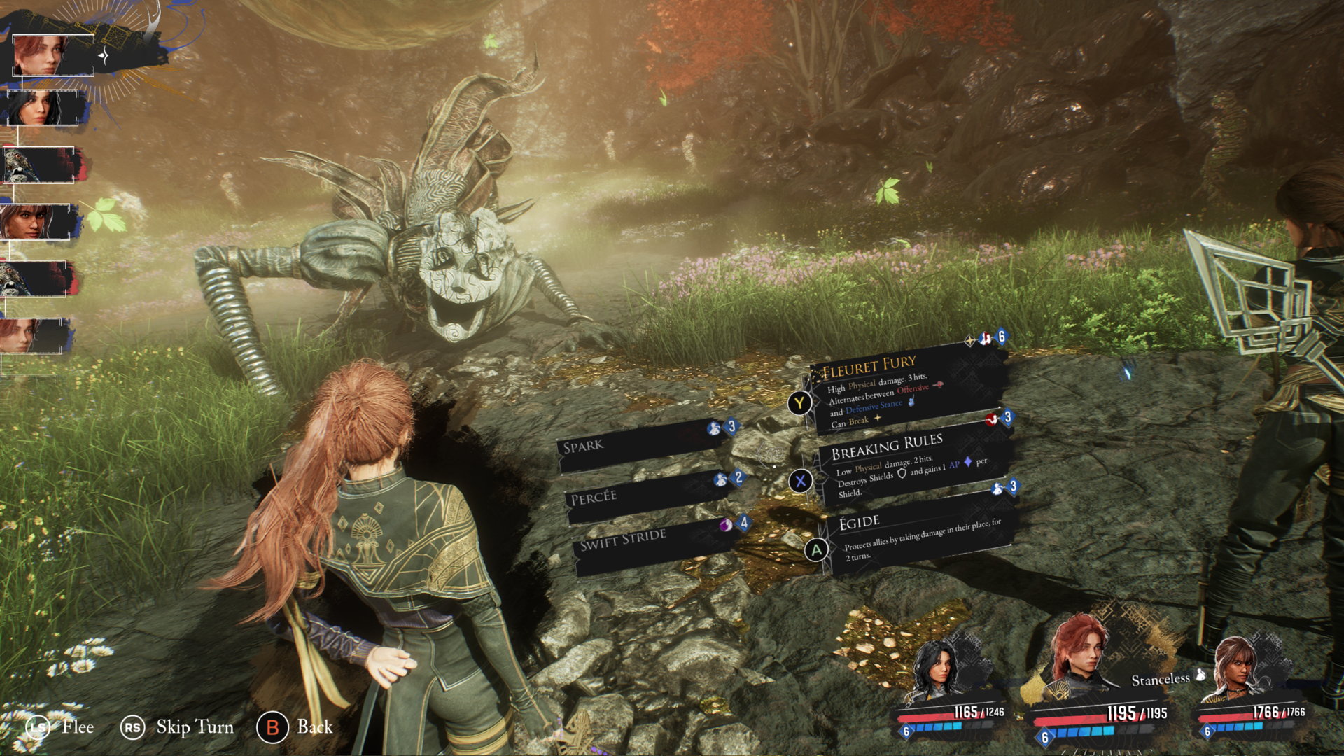 Screenshot gameplay Clair Obscur: Expedition 33 dengan lingkungan gelap dan teka-teki