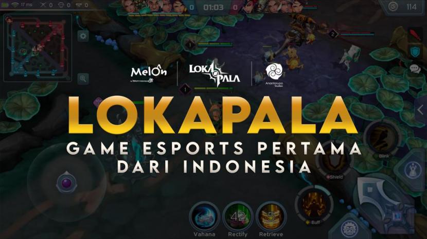 Hero Lokapala bertarung di arena MOBA dengan grafis HD