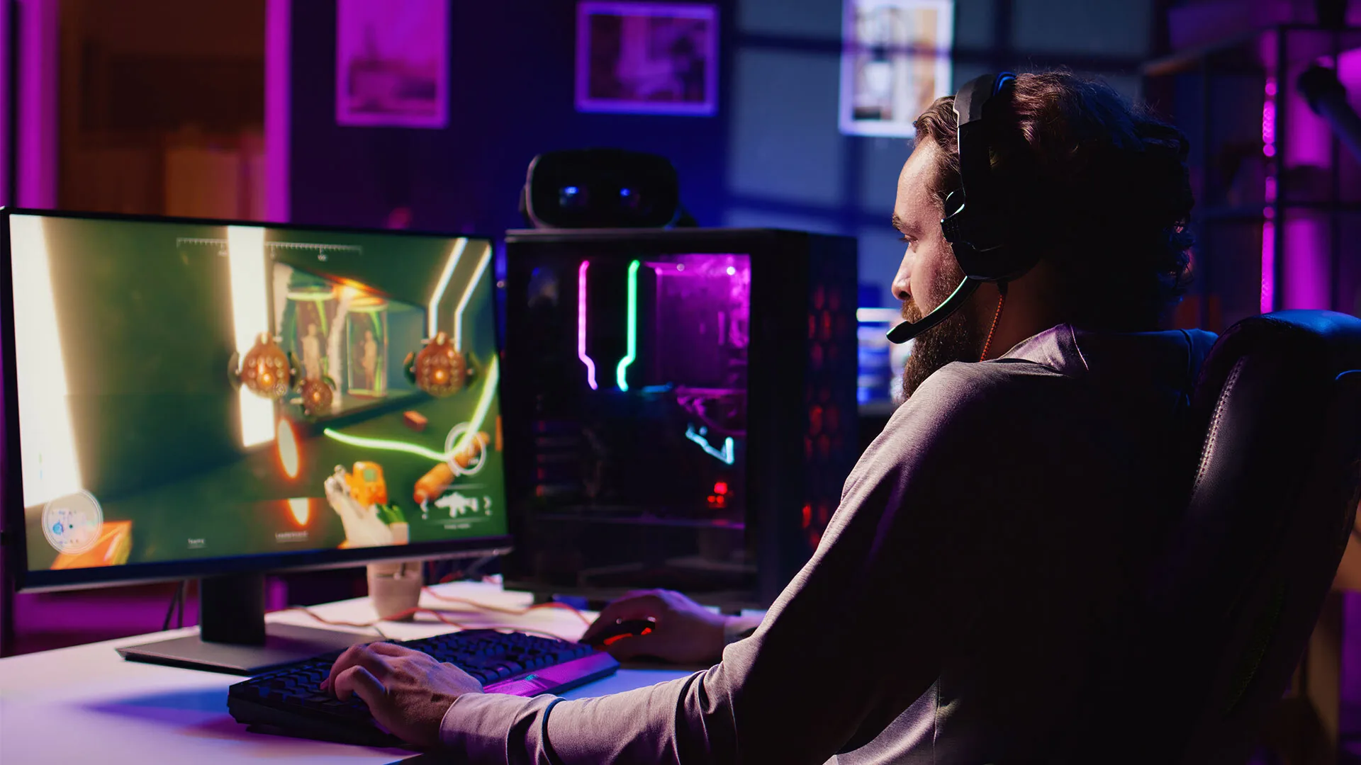 Gameplay Cyber Frontier, game PC terbaru 2025 dengan grafis futuristik memukau