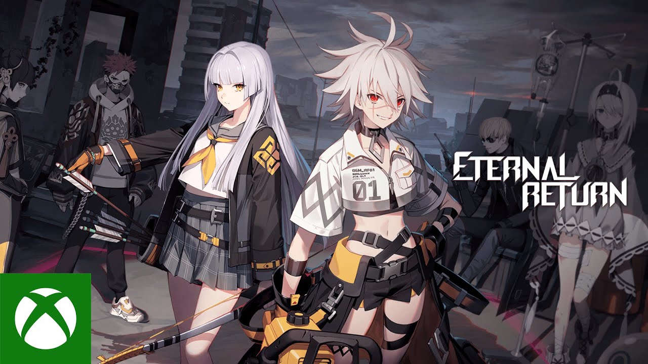 Tampilan gameplay Eternal Return dengan karakter bertarung di arena battle royale