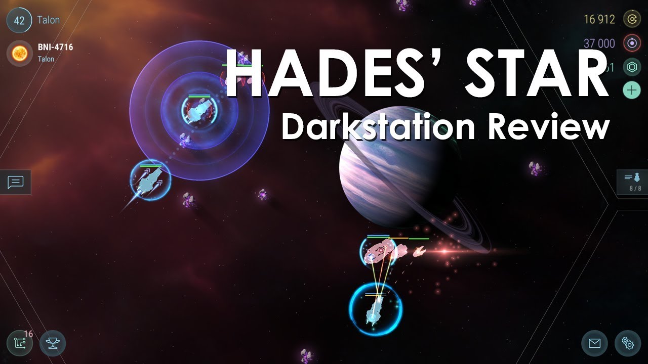 Hades Star Strategi Galaksi Ilustrasi armada dan planet dalam Hades' Star MMO strategi galaksi