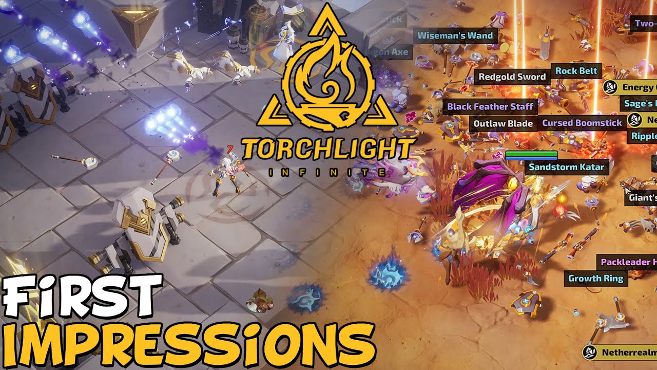 Karakter utama Torchlight Infinite dengan senjata dan skill unik