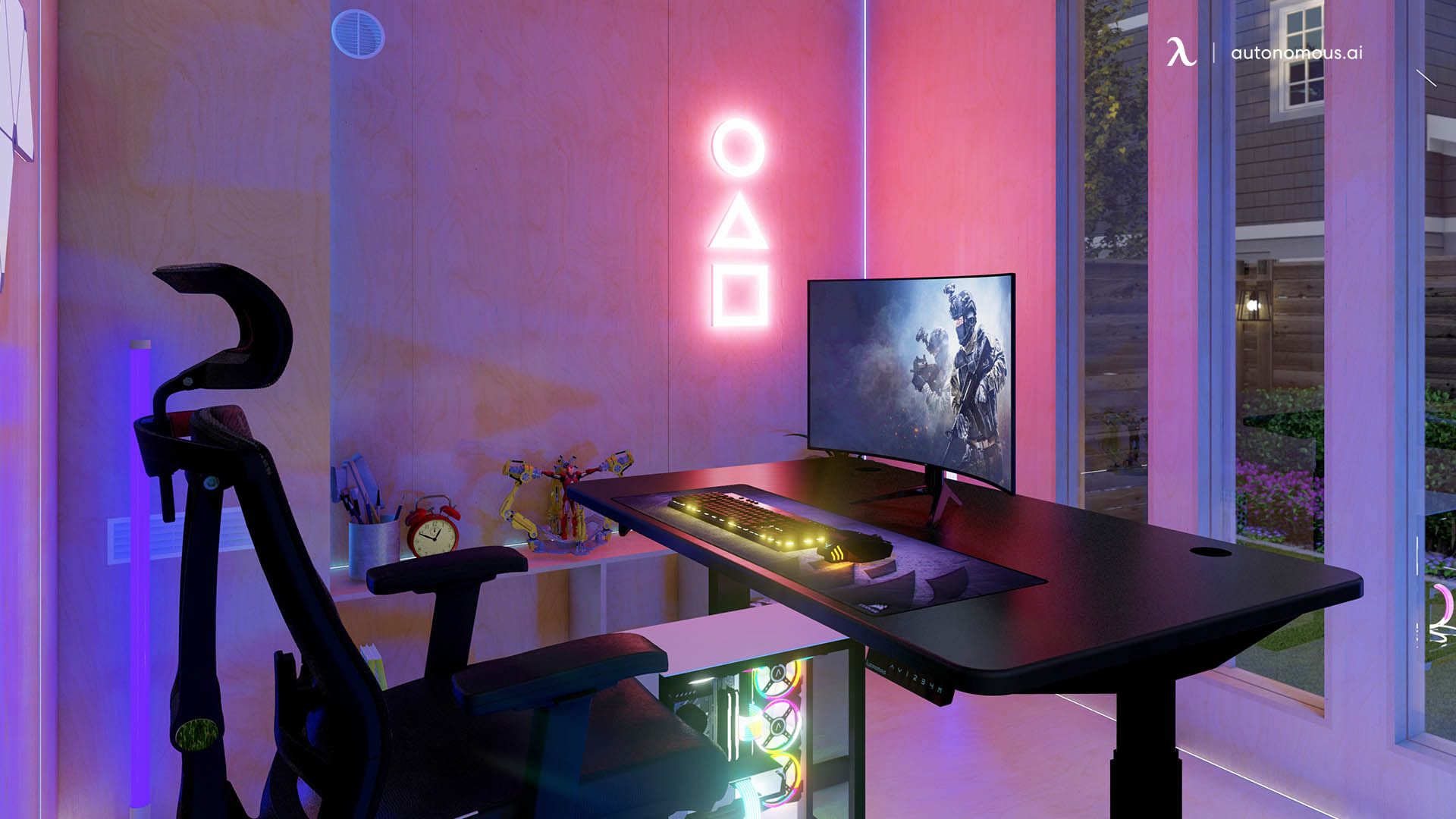 Laptop gaming dengan pengaturan grafis optimal dan cooling pad