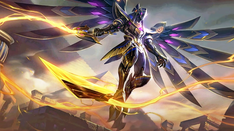 Valir High Noon Mobile Legends Skin Valir High Noon Mobile Legends tampak keren dengan efek api dramatis