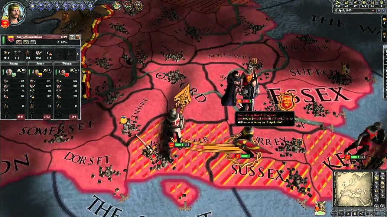 Crusader Kings II Map Eropa Medieval Peta dunia Crusader Kings II menampilkan kerajaan abad pertengahan di Eropa