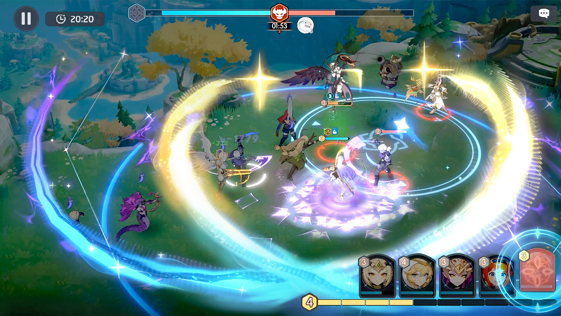 Dragon Traveler Dunia Fantasi RPG Dunia fantasi Dragon Traveler dengan pegunungan, kastil, dan naga terbang