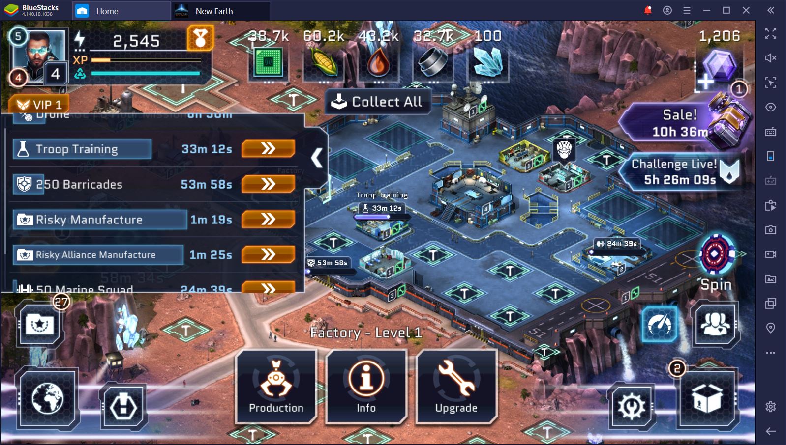 Karakter utama Operation New Earth dengan senjata futuristik siap bertempur