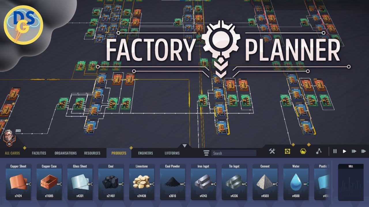 Layout Pabrik Efisien di Factory Planner First Sparks Tampilan layout pabrik efisien di game Factory Planner: First Sparks