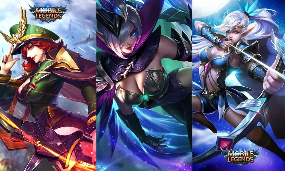 Miya sedang farming minion di lane Mobile Legends dengan attack speed tinggi