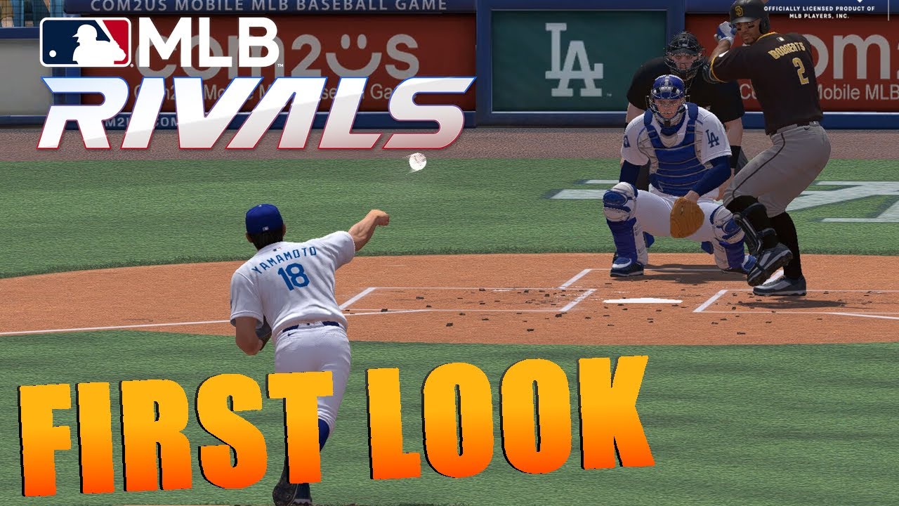 Gameplay MLB Rivals dengan Stadion Resmi MLB Gameplay MLB Rivals menampilkan pemain MLB resmi di stadion baseball realistis