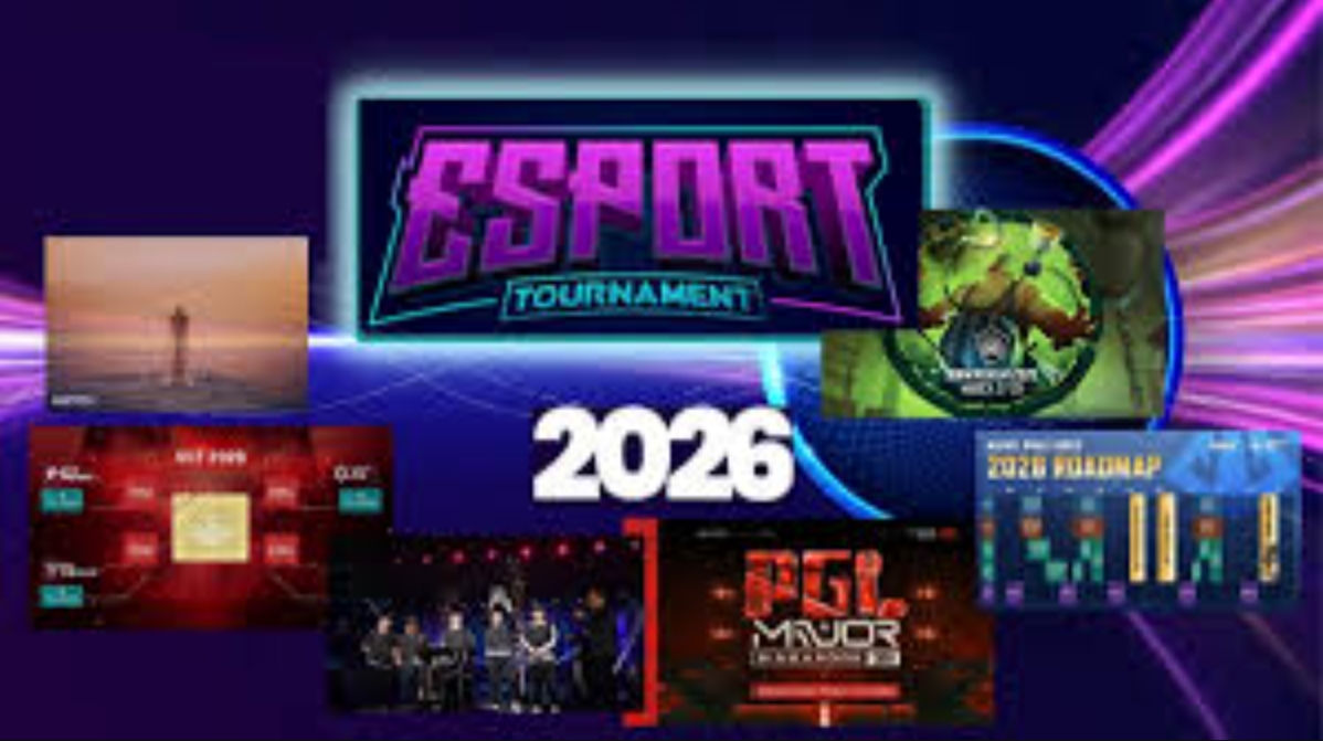 Atmosfer panggung turnamen esports internasional di Jakarta dengan ribuan penonton.