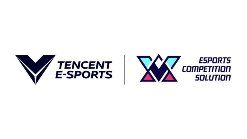 Atlet esports bertanding di turnamen internasional dengan latar belakang panggung megah