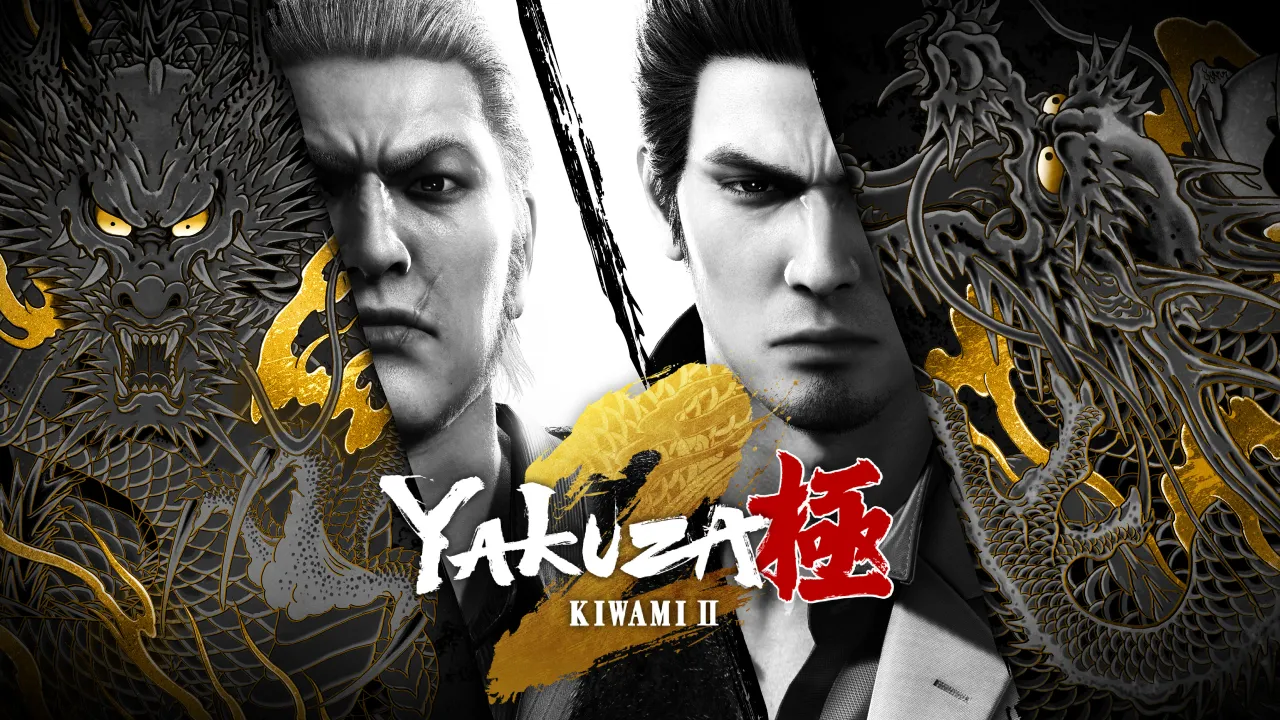 Karakter Kiryu Kazuma bersiap bertarung dalam game Yakuza Kiwami 2
