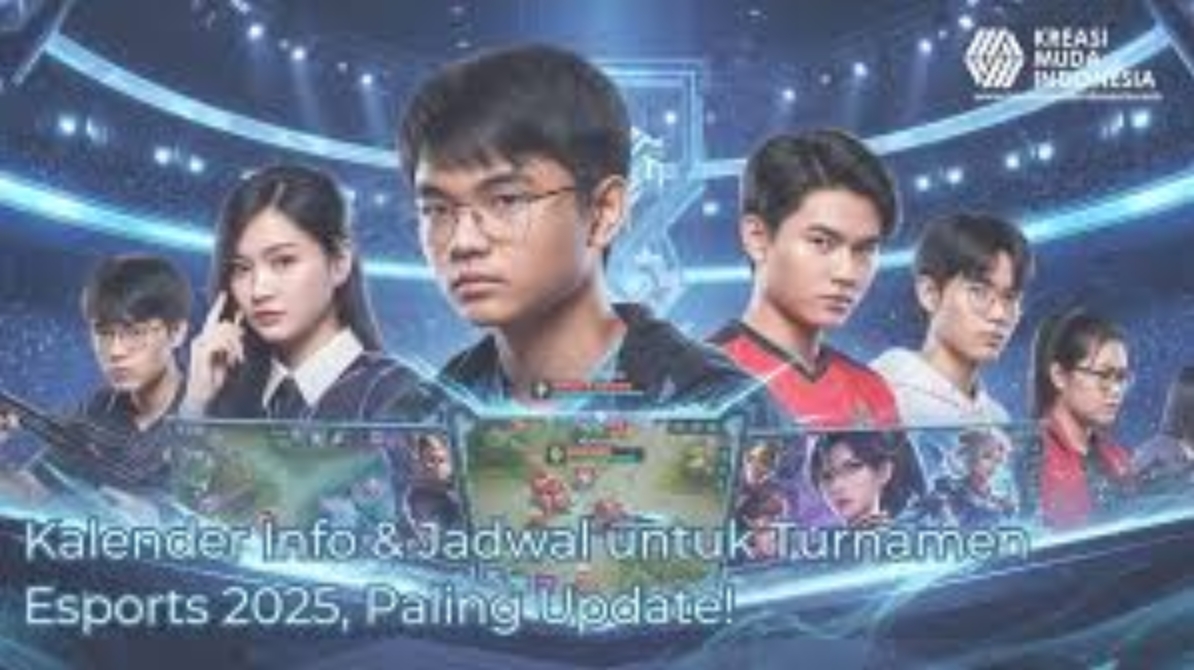 Pemain esports profesional sedang bertanding dalam turnamen esports dengan suasana kompetisi intens