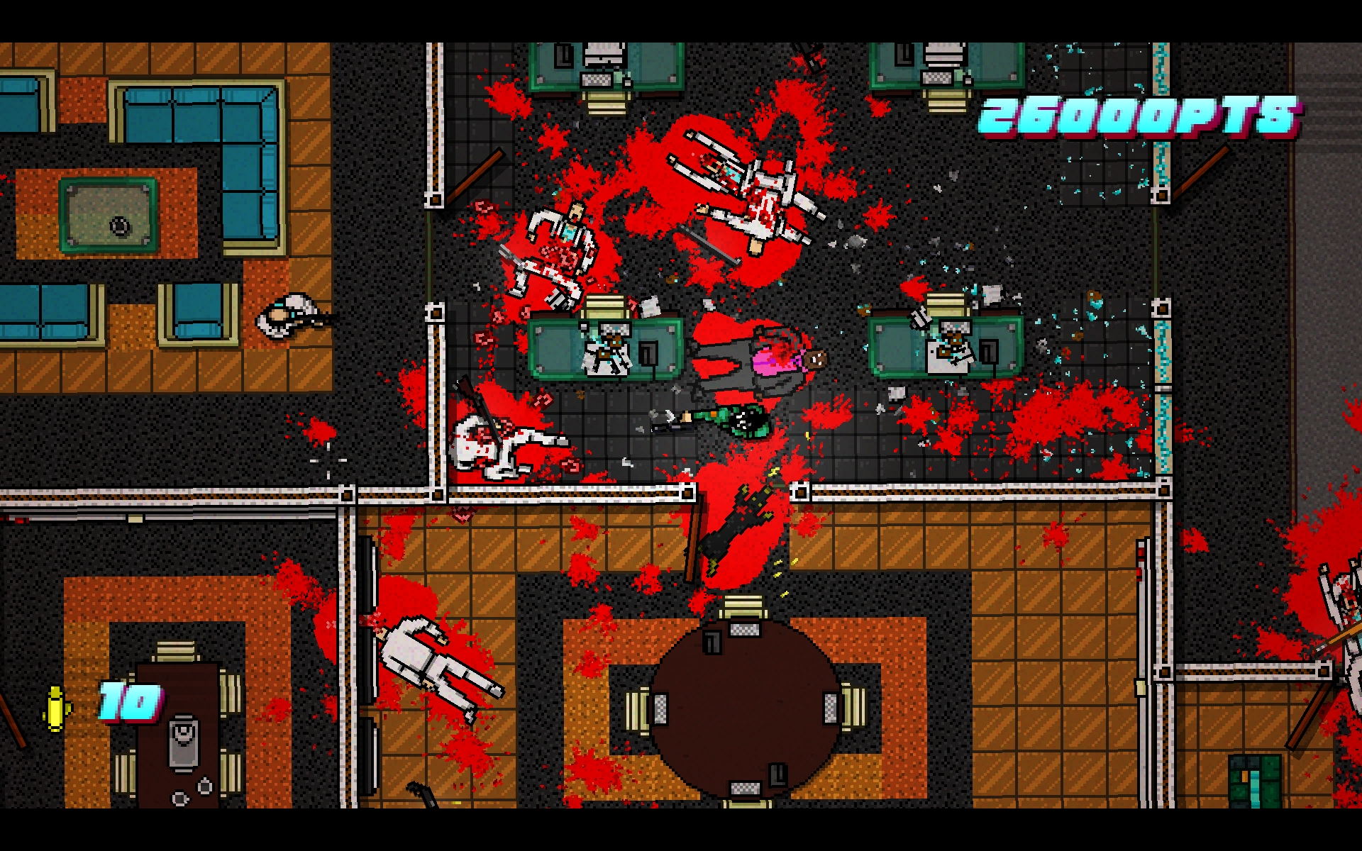 aksi-brutal-hotline-miami-2-wrong-number Gameplay Hotline Miami 2 Wrong Number dengan visual pixel art neon