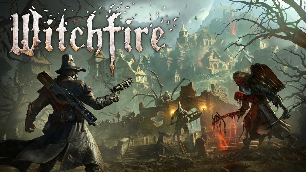 gameplay-witchfire-fps-dark-fantasy Karakter menggunakan senjata api dan sihir melawan monster di game Witchfire