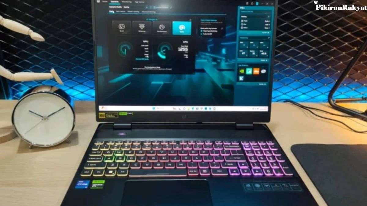 Ilustrasi teknologi gaming modern dengan AI, cloud gaming, dan visual grafis realistis dalam dunia game digital