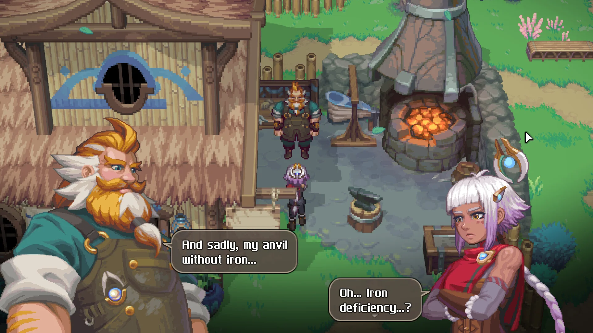 Karakter utama Alabaster Dawn menjelajahi dunia fantasi open world dengan visual epik dan lingkungan yang luas.