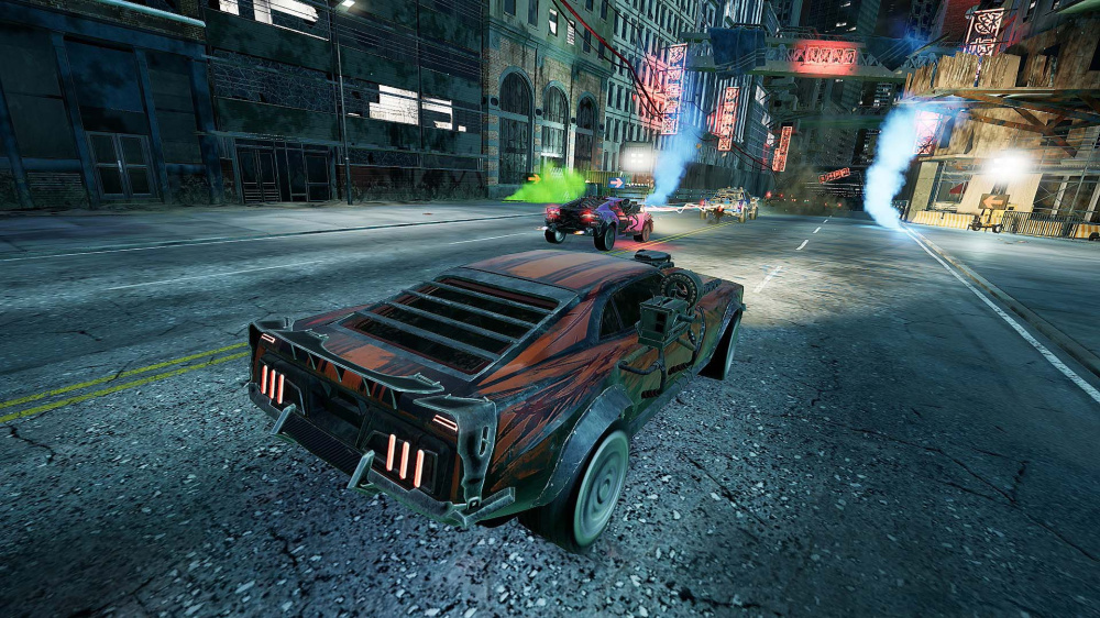 Carmageddon Rogue Shift Gameplay Balap Brutal Terbaik Carmageddon Rogue Shift menampilkan aksi balapan brutal dengan kendaraan tempur di arena penuh kehancuran
