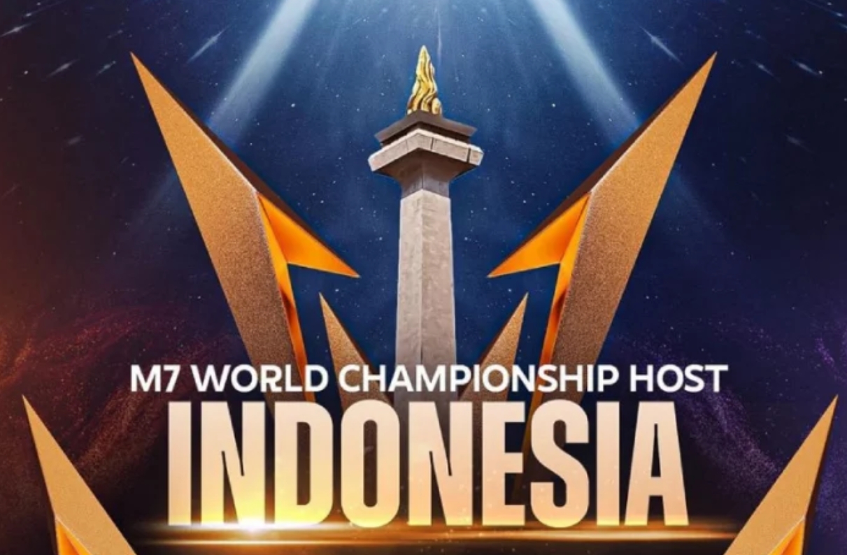 Ilustrasi turnamen esports dengan pemain profesional bertanding di panggung kompetisi gaming modern