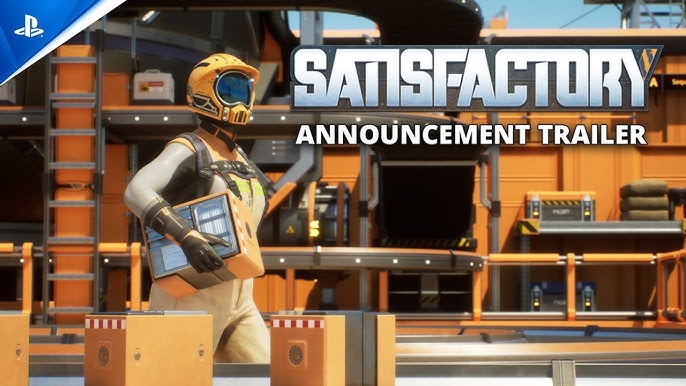 Satisfactory game factory building dengan sistem otomasi pabrik modern di dunia open world