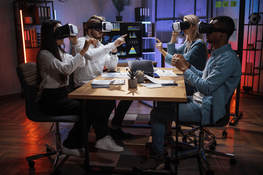 Teknologi Gaming Modern dengan AI dan Cloud Gaming Ilustrasi teknologi gaming modern dengan AI, cloud gaming, dan perangkat digital futuristik dalam industri game 2026