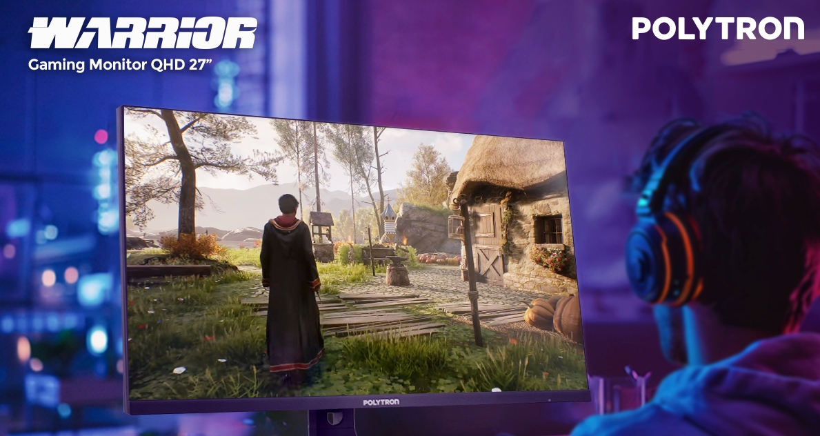 Game PC terbaru dengan tampilan gaming modern di komputer