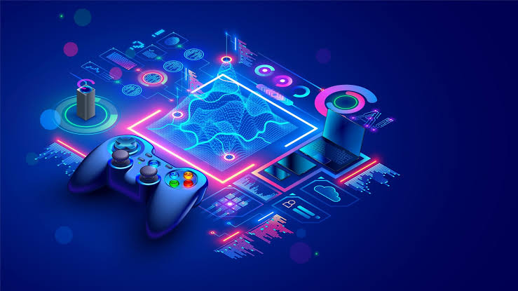 Teknologi & Game Modern dalam Industri Gaming Teknologi dan game modern dengan perangkat gaming masa kini