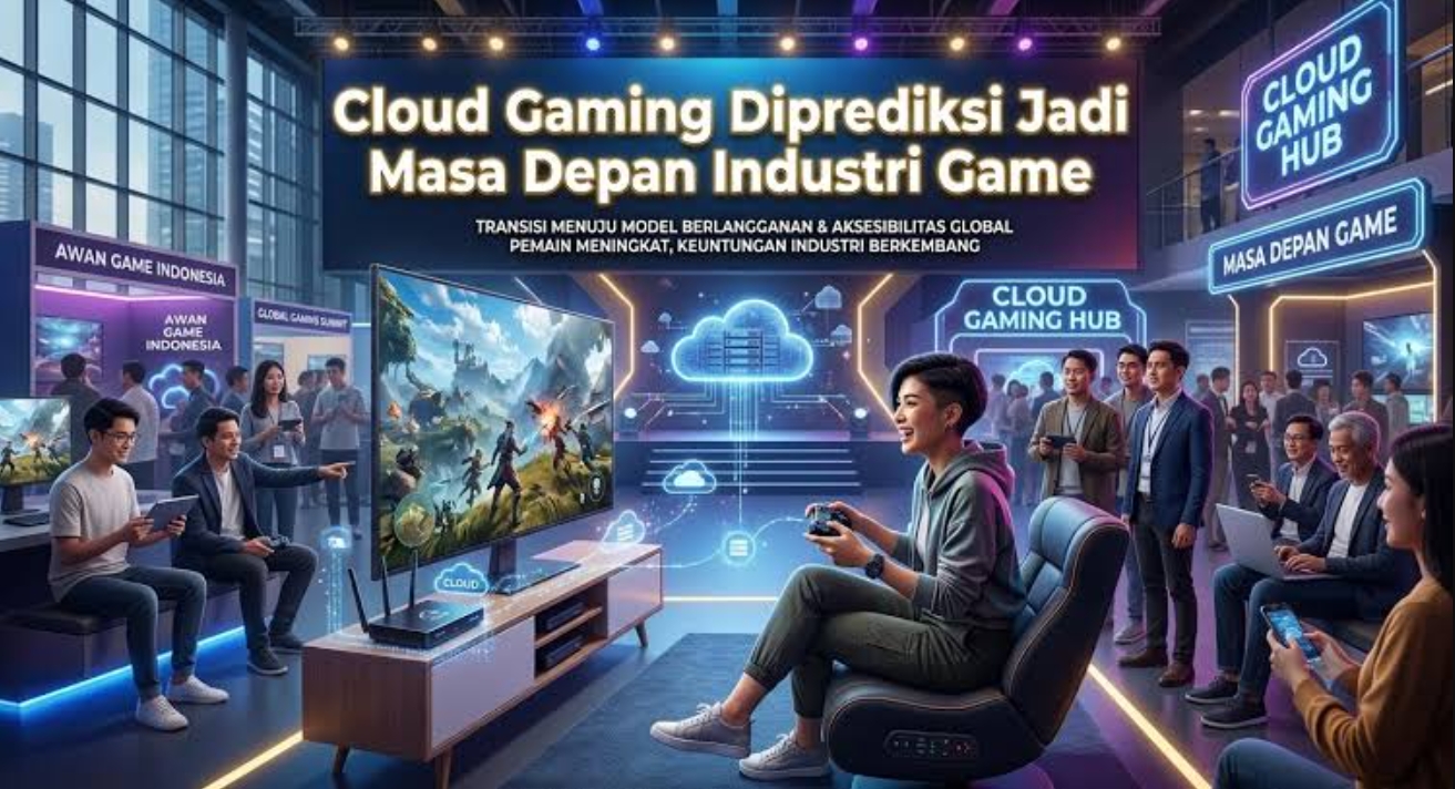 Teknologi game modern dengan perangkat gaming dan visual digital