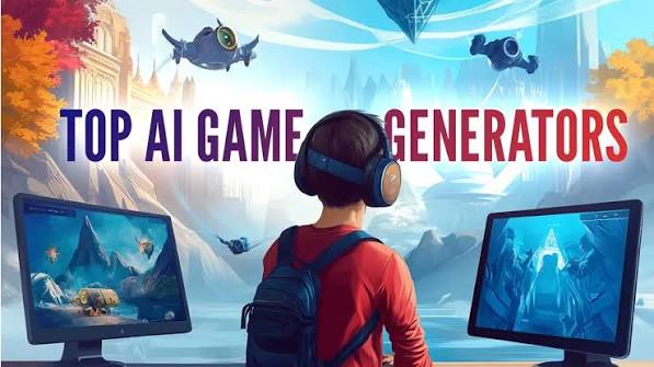 Teknologi game modern dengan perangkat gaming dan monitor